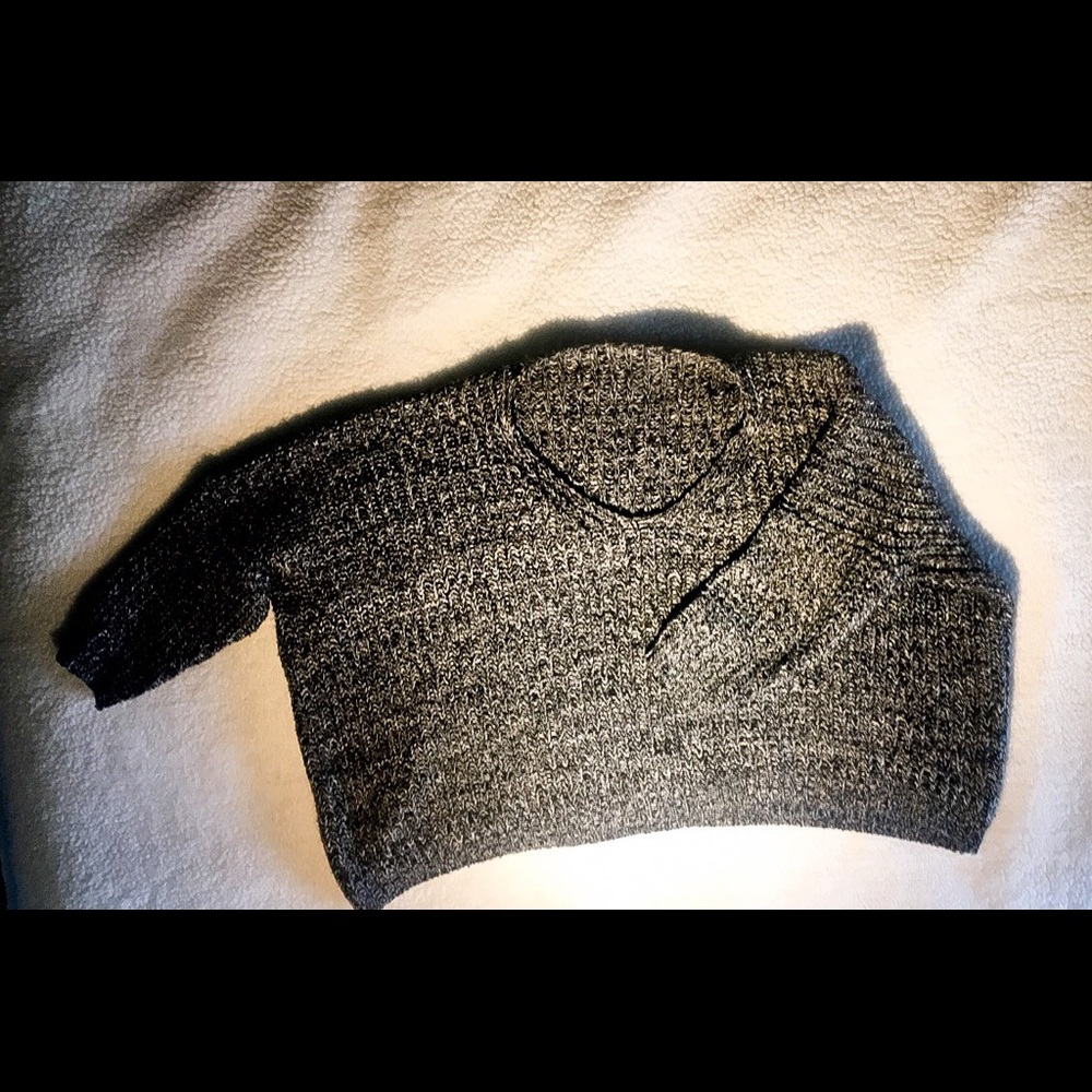 chunky knit v neck sweater